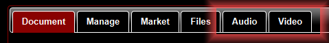 audio video tabs